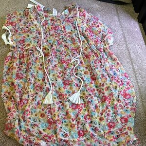 Bleu Rod Beattie Floral Swim Coverup - Multicolor